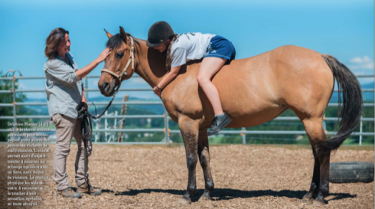 Approche corporelle par le cheval © Le Pied à l'Etrier